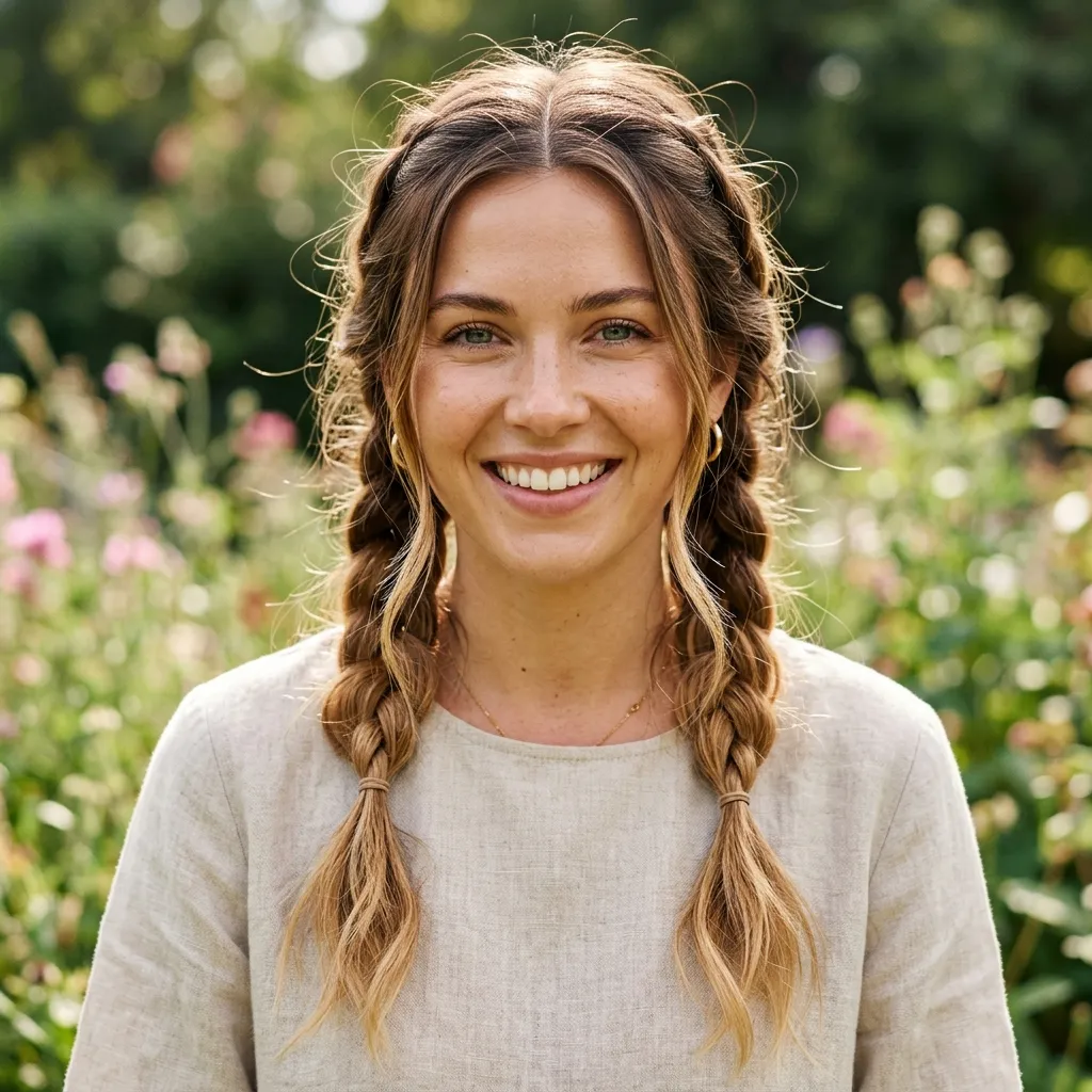 8. Two Loose Twin Braids