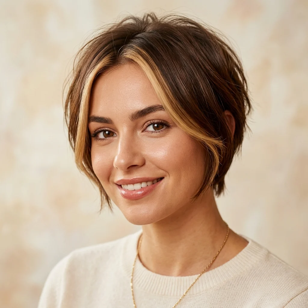 1. Classic Money Piece on Warm Chestnut Pixie Bob