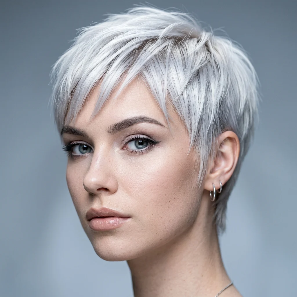 1. Icy Platinum All Over Crop