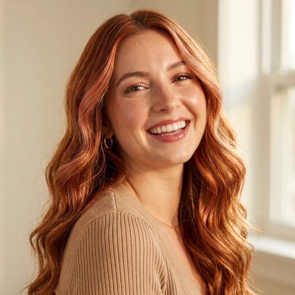 1. Sunset Copper, Rose Gold, and Amber Melt
