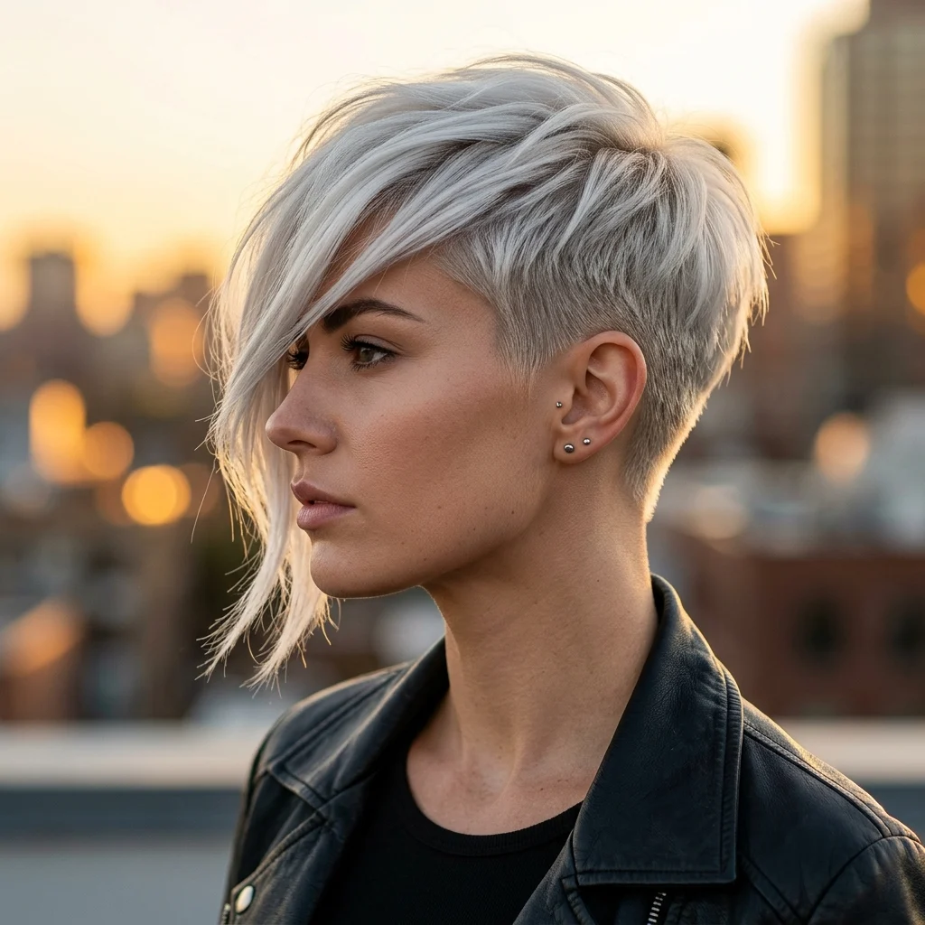 10. Asymmetrical Long Fringe Crop