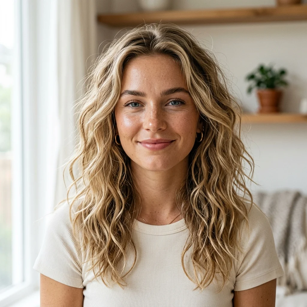 10. Loose Beach Waves with Sea Salt Texture