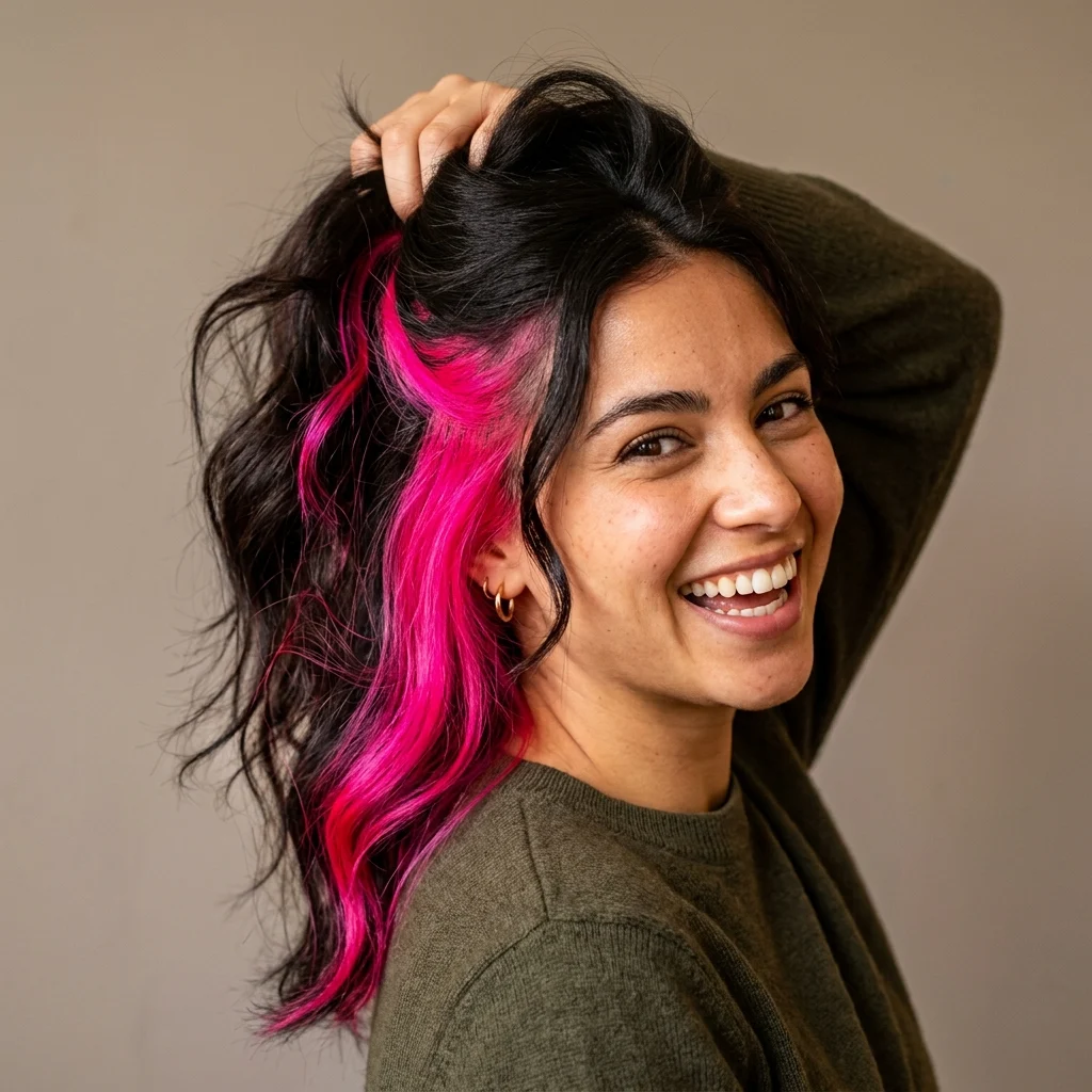 10. Neon Peekaboo Streaks (ACCENT)