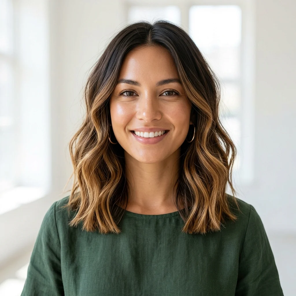 11. Caramel Balayage Lob