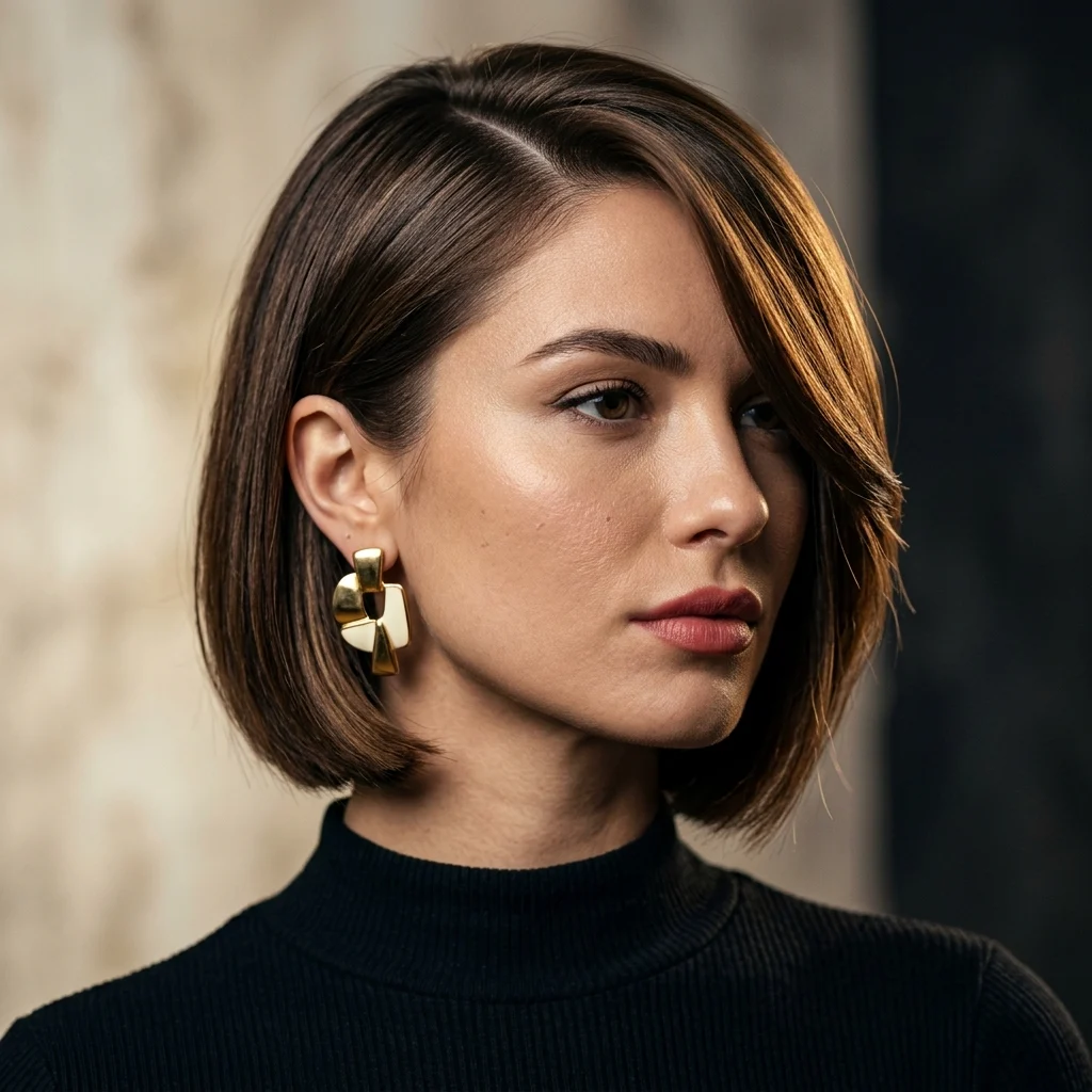 11. Deep Side Part Micro Bob
