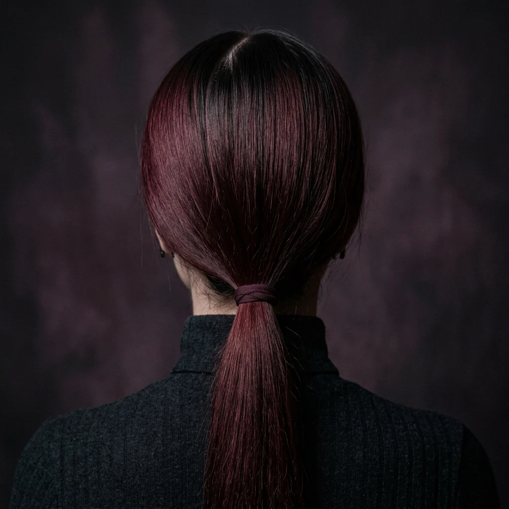 11. Matte Maroon for an Edgy Look
