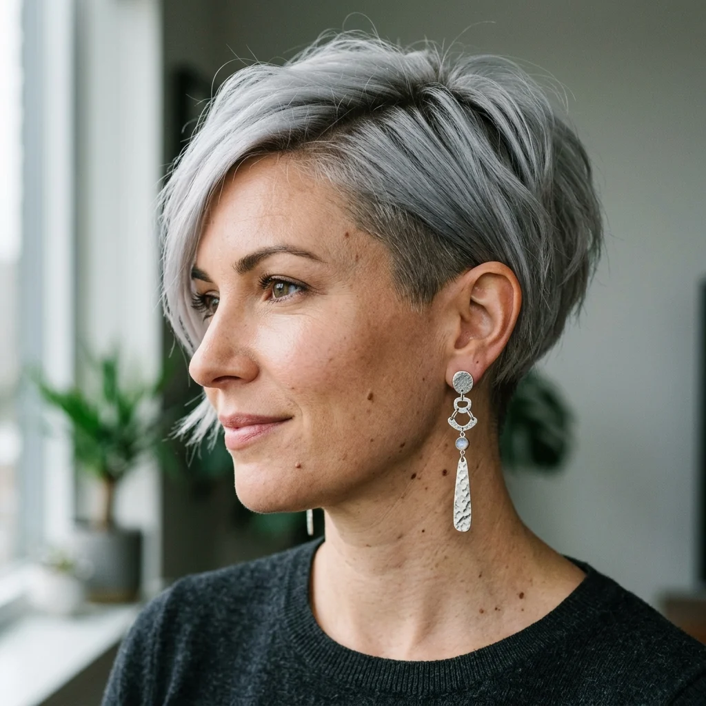11. Statement Earrings with Cropped Sides (ACCESSORIES)