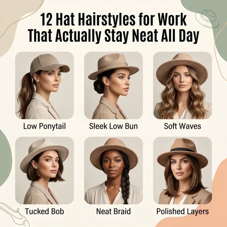 12 Hat Hairstyles for Work That Actually Stay Neat All Day