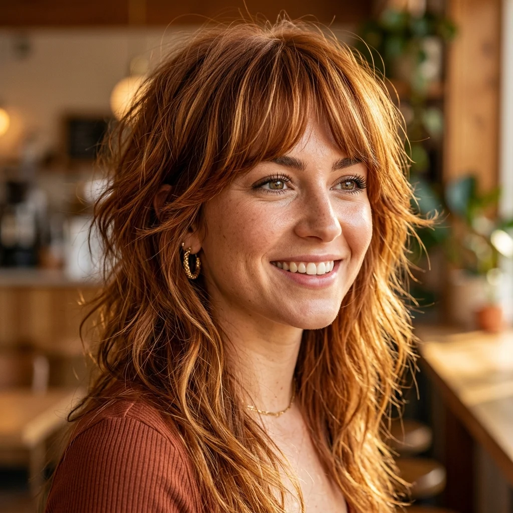 12. 70s Shag-Inspired Bangs