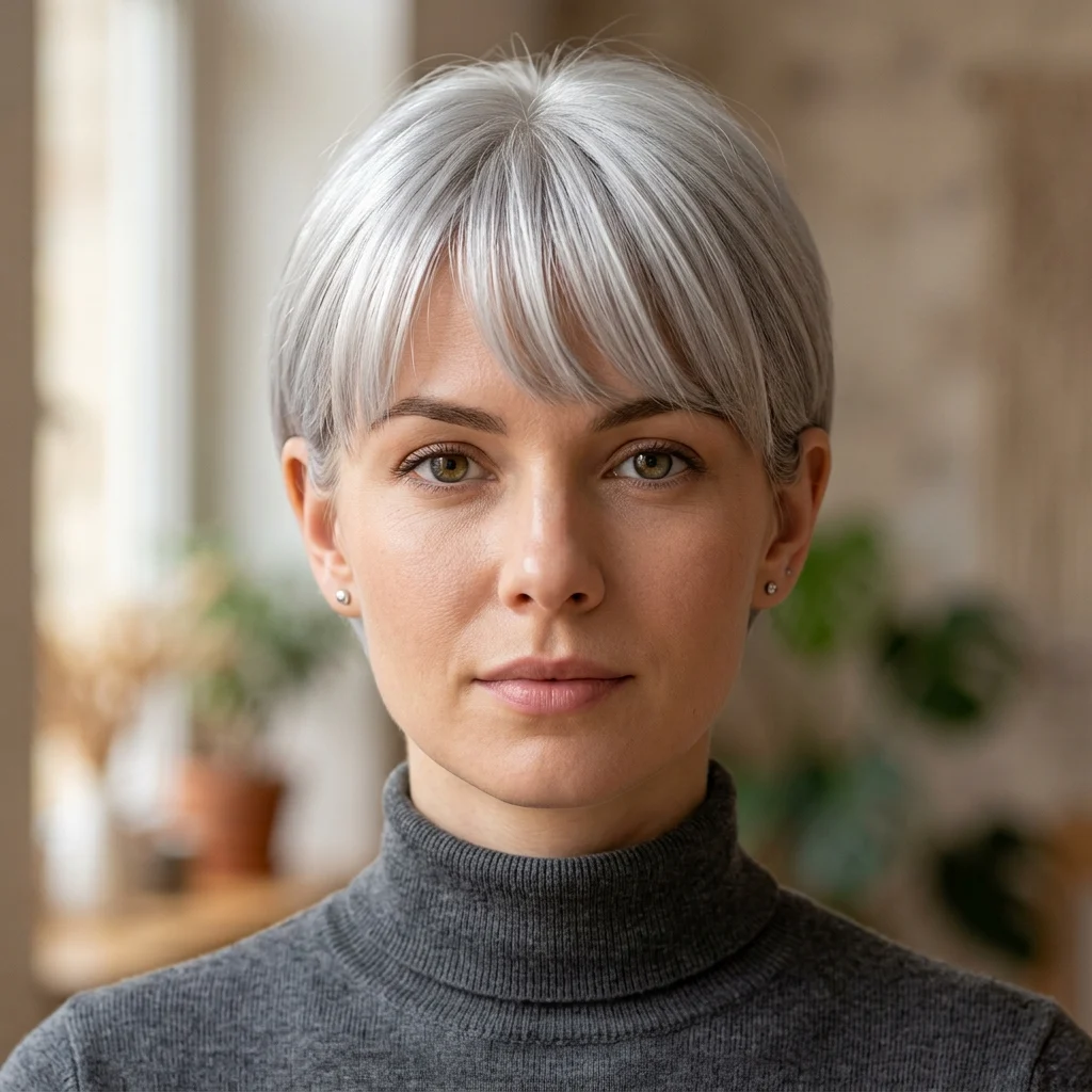 12. Ear Tucked Bixie Fringe