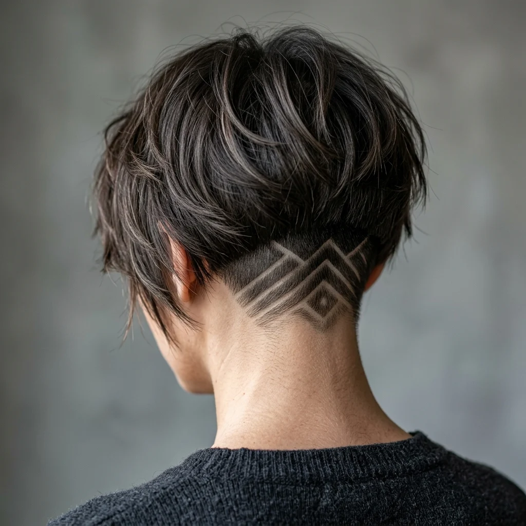 12. Undercut Nape Design