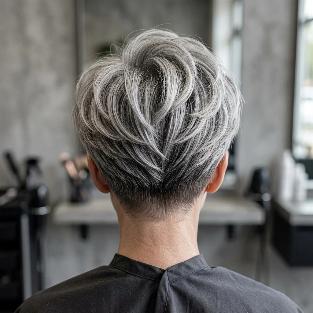 12. Volume at the Crown, Taper at Nape