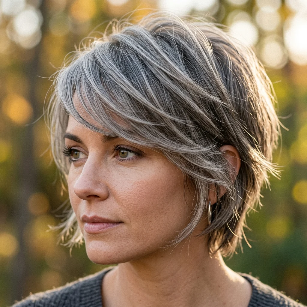 13. Diagonal Side-Swept Fringe Sweep