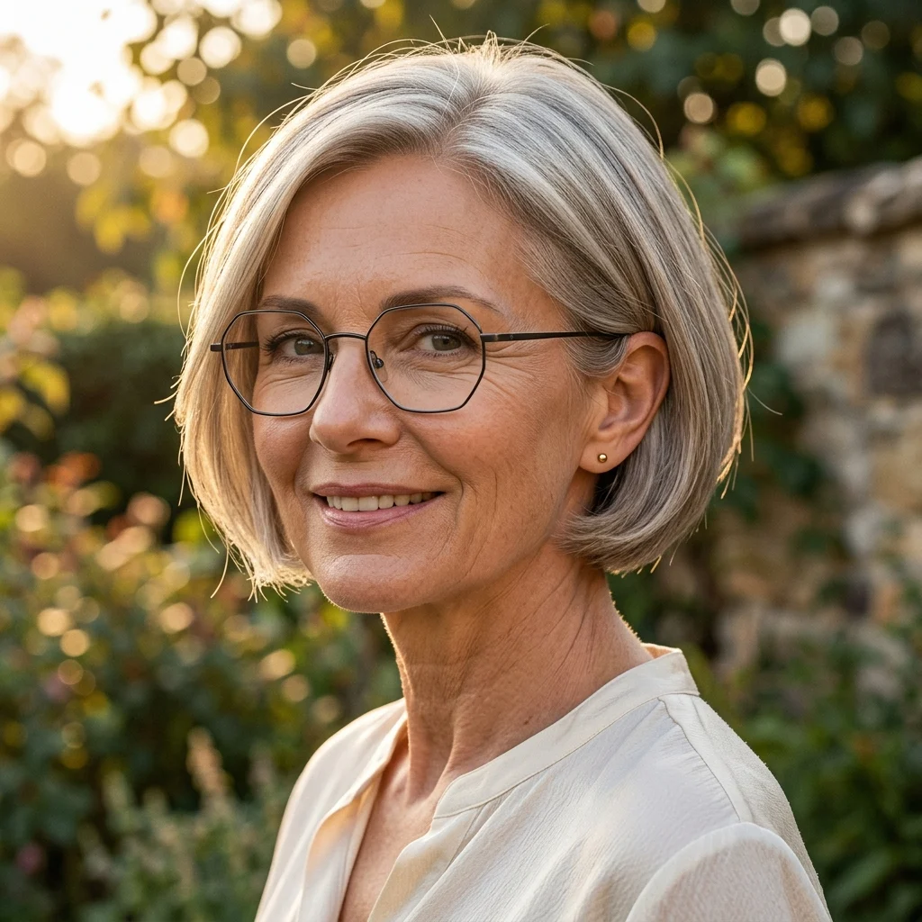 13. Rounded Bob with Ear-Tucked Sides (FACE-FRAMING)
