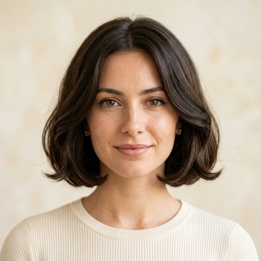 13. Rounded Chin-Length Bob