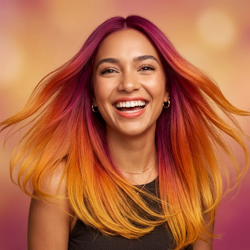 14. Airbrushed Vivid Color Melt