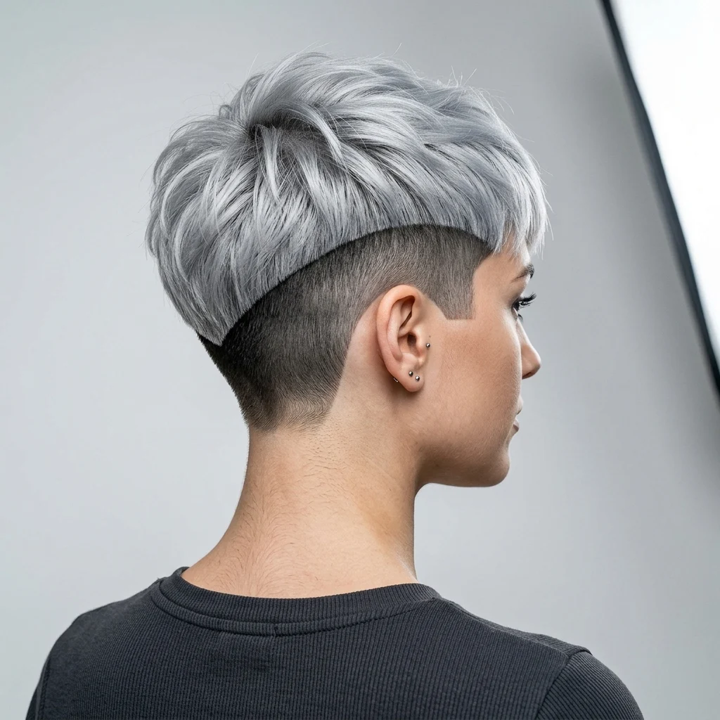 14. Cropped Pixie with Undercut Sides