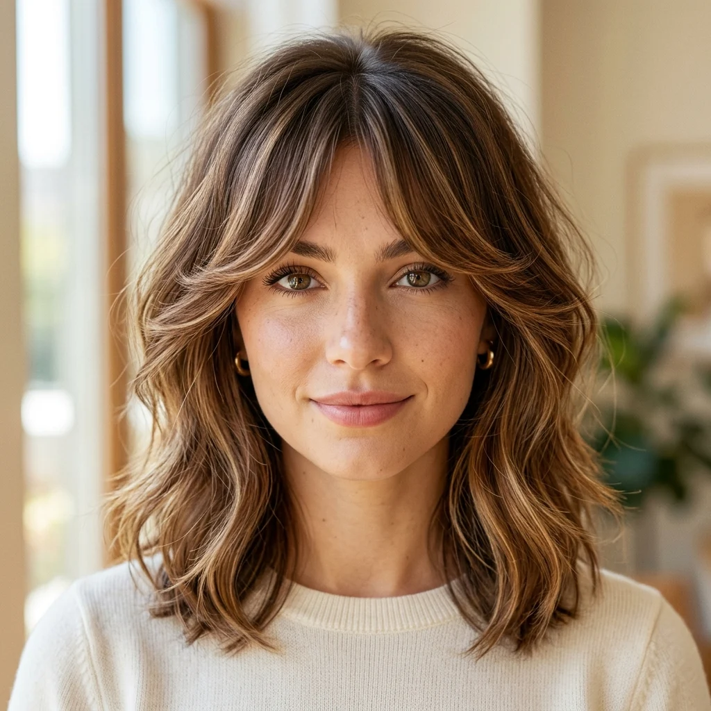 14. Curtain Bangs for Face-Framing Fullness