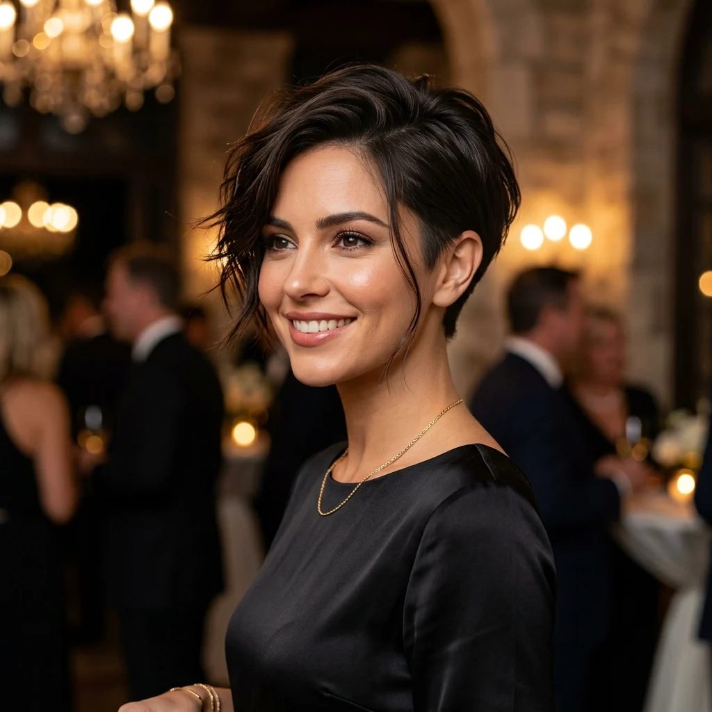 14. Dressed-Up Wispy Pixie for Date Night (SPECIAL OCCASION)