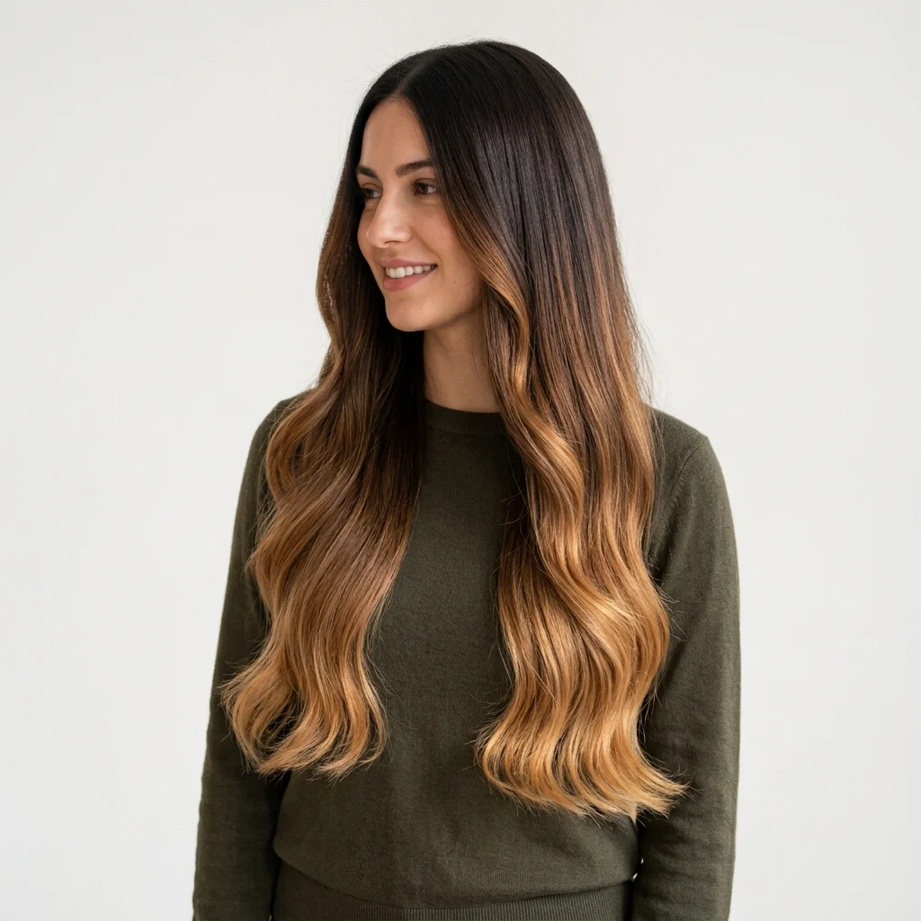 14. Hand-Painted Ombre Blend