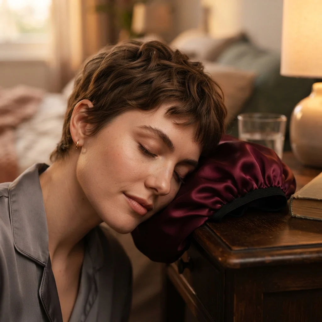 14. Overnight Silk Bonnet Protection