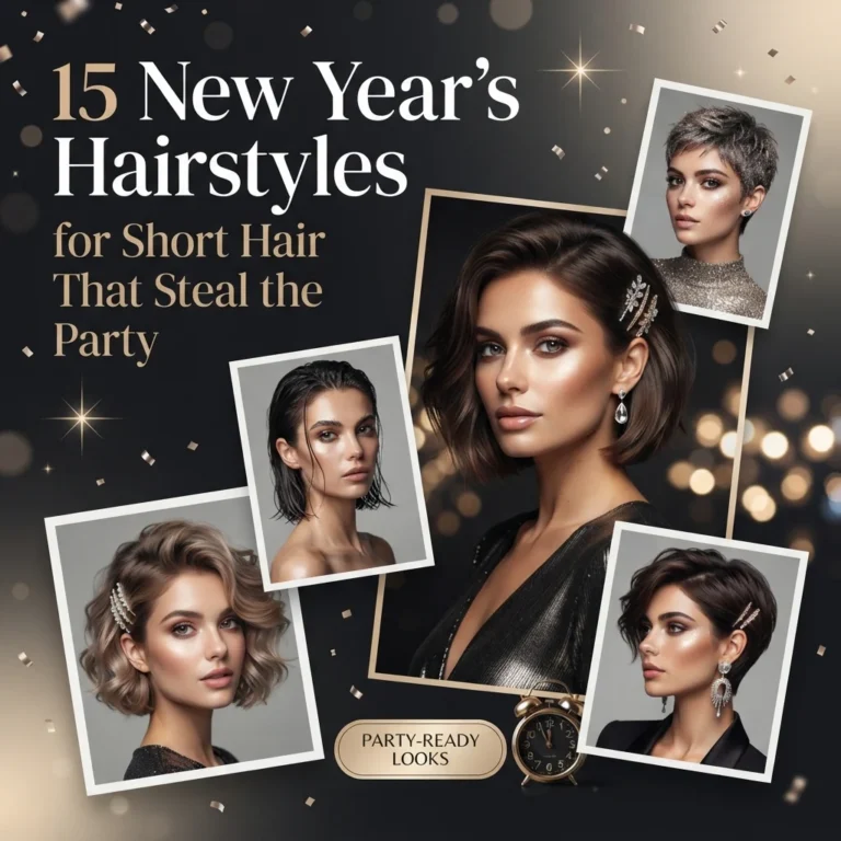15 New Year's Hairstyles for Short Hair That Steal the Party