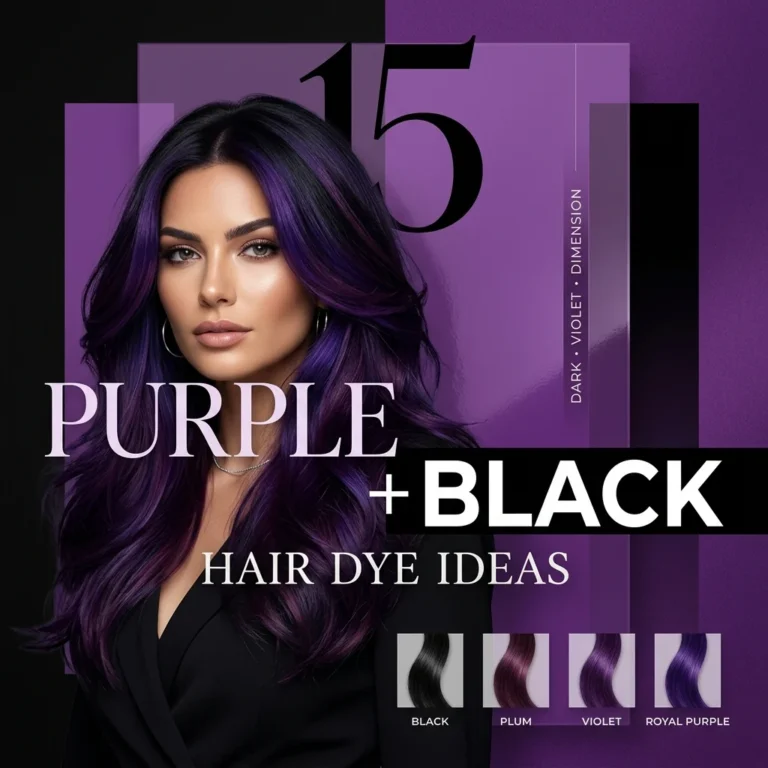15 Purple and Black Hair Dye Ideas