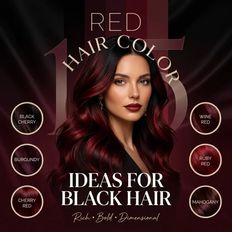 15 Red Hair Color Ideas for Black Hair