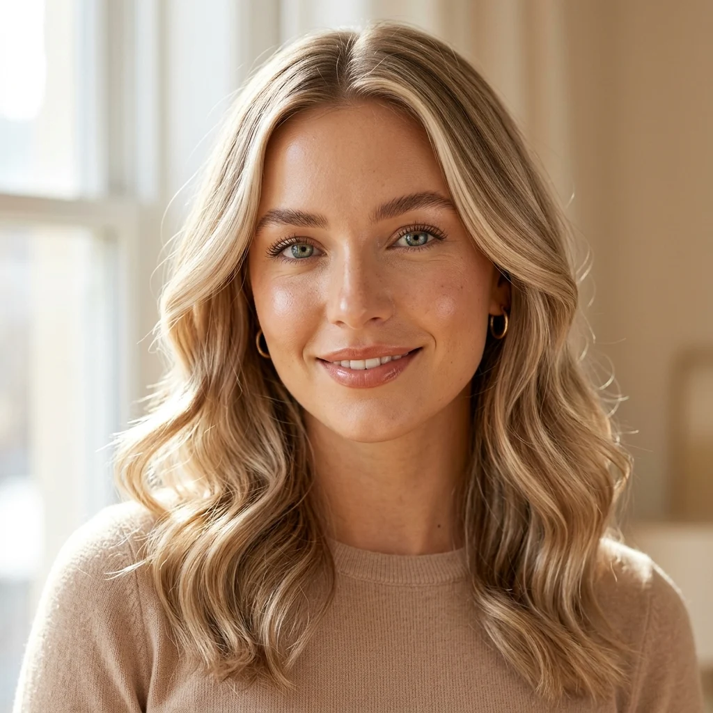 15. Champagne Blonde Balayage