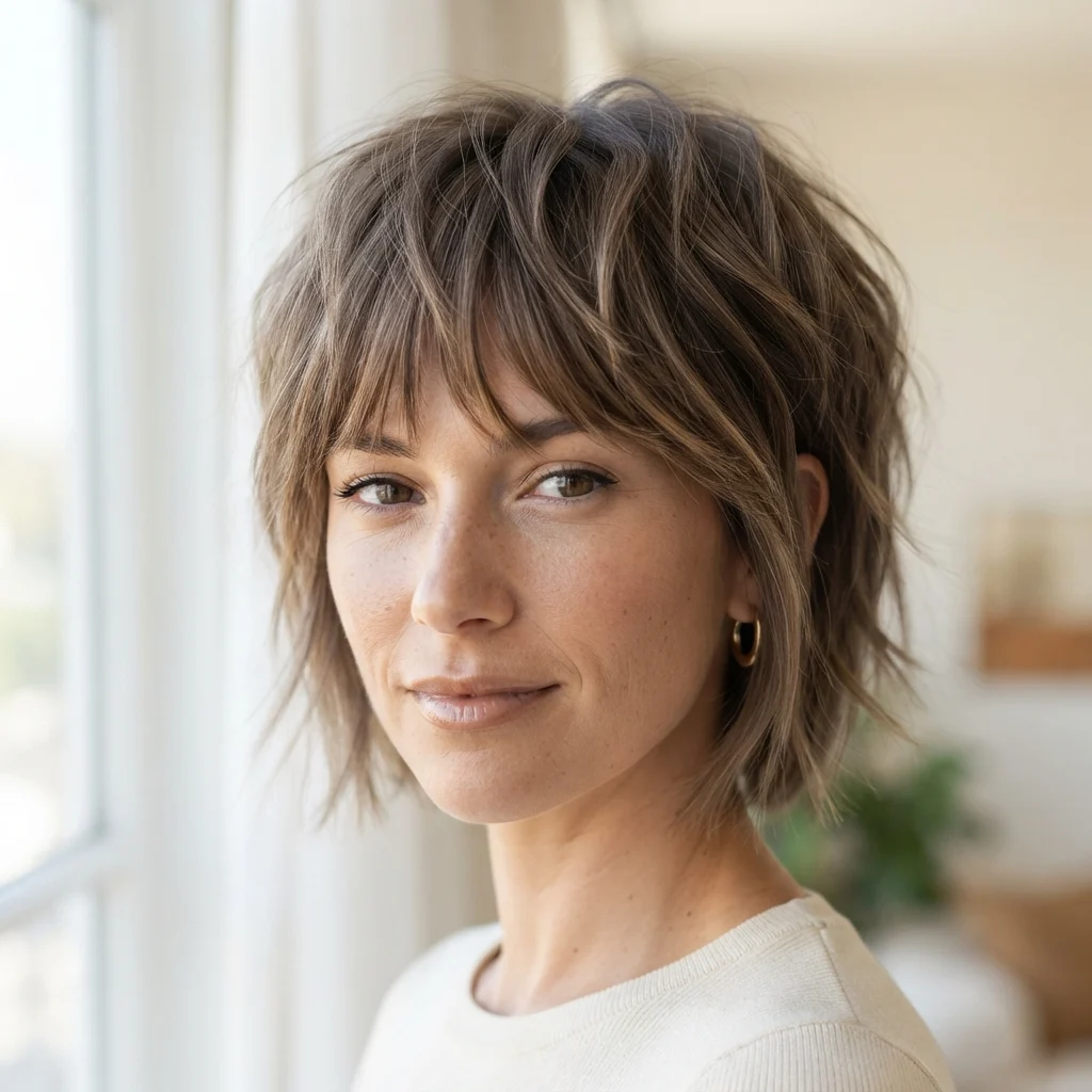 15. Choppy Fringe-to-Crown Blend
