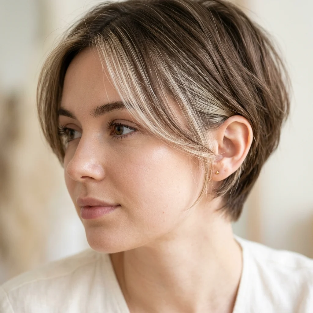 15. Money Piece Micro Highlights