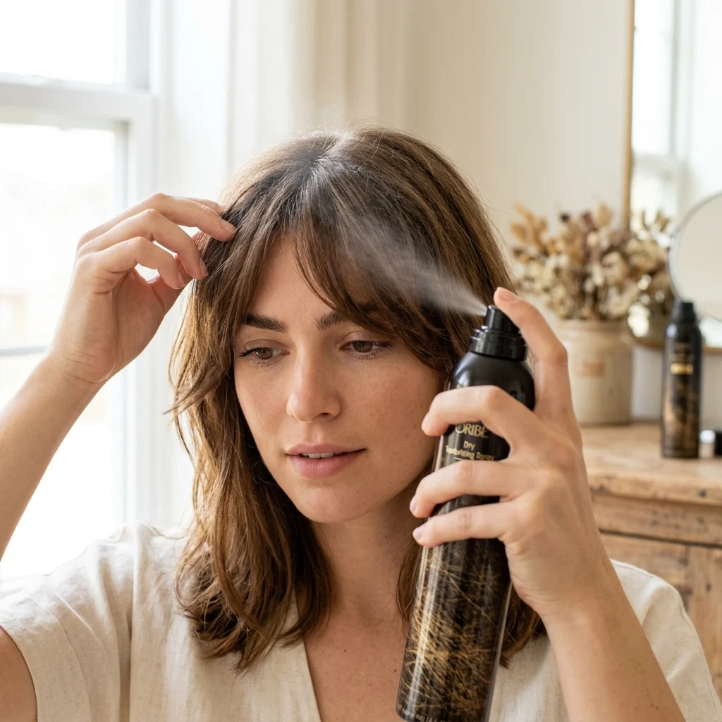 15. Texturizing Spray Finish for Piece-y Bangs