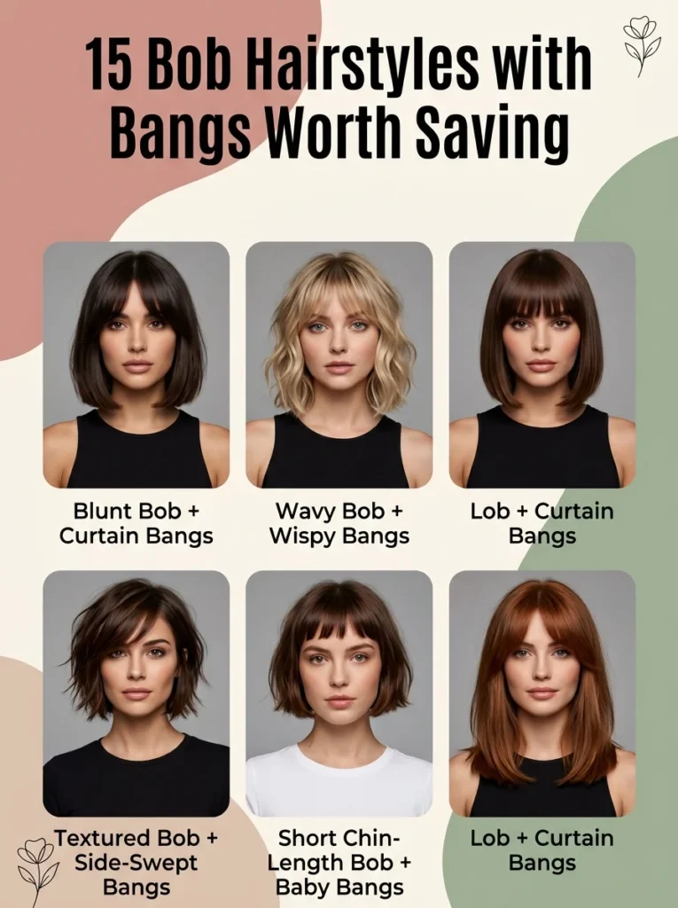 15 Bob Hairstyles with Bangs Worth Saving
