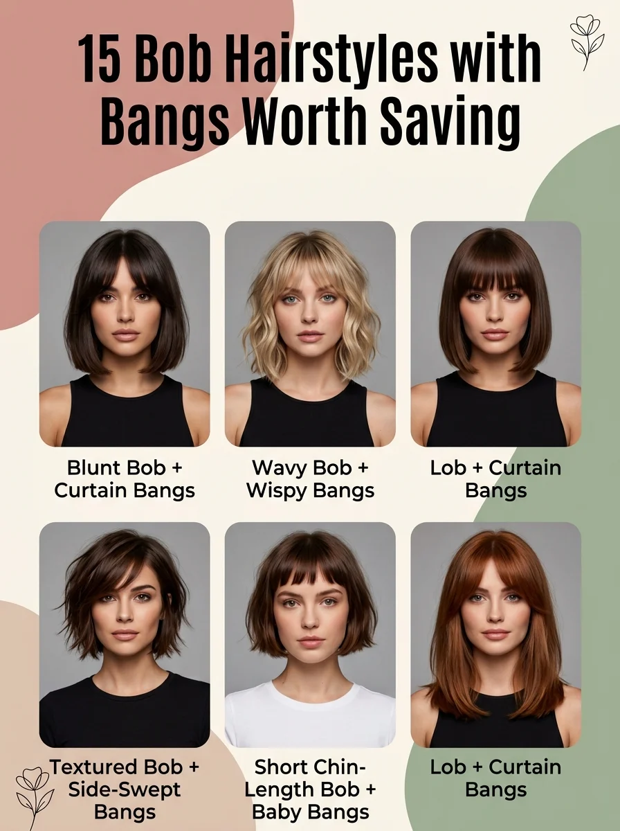 15 Bob Hairstyles with Bangs Worth Saving