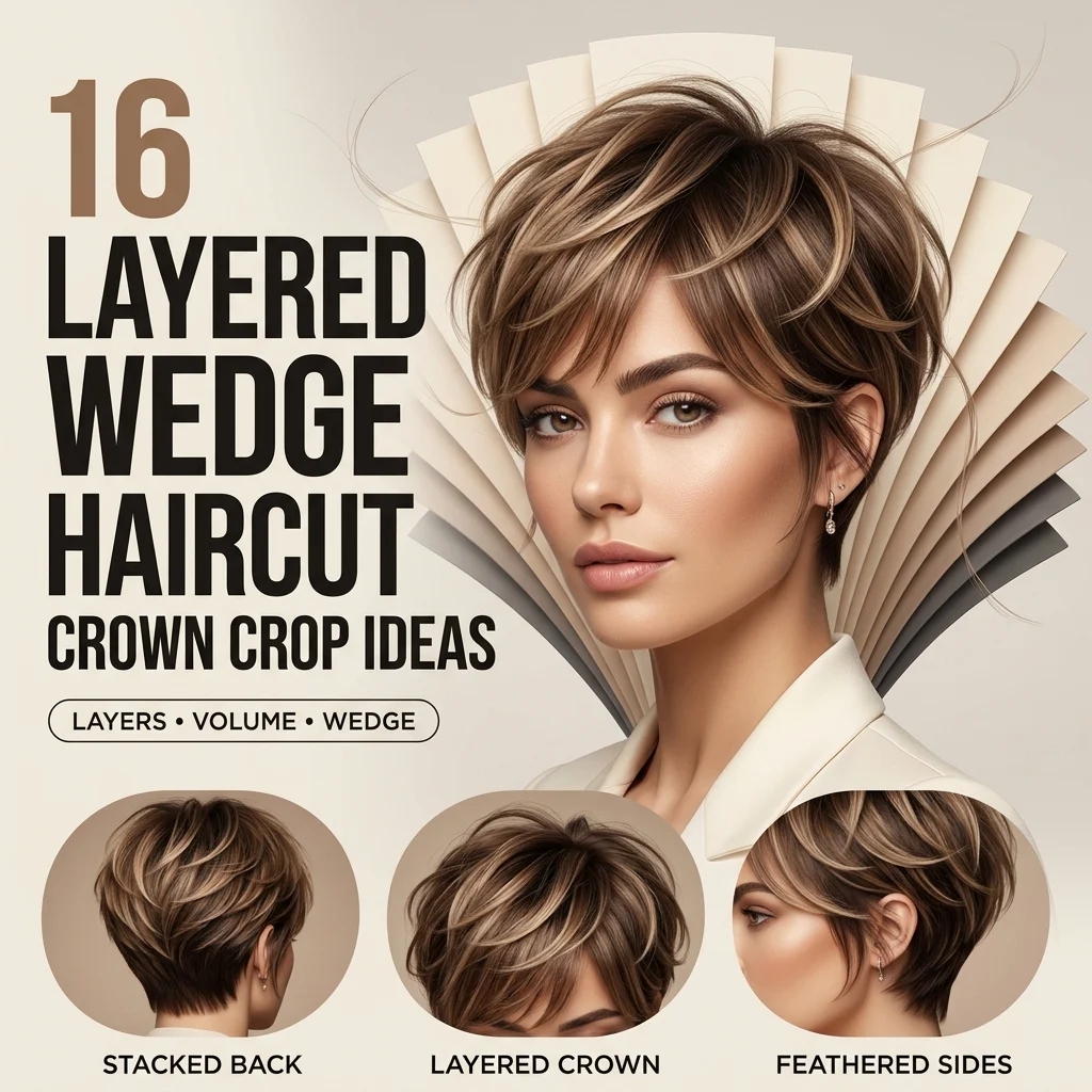 16 Layered Wedge Haircut Crown Crop Ideas