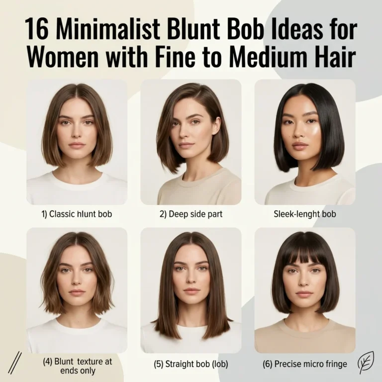 16 Minimalist Blunt Bob Ideas for Women with Fine to Medium Hair