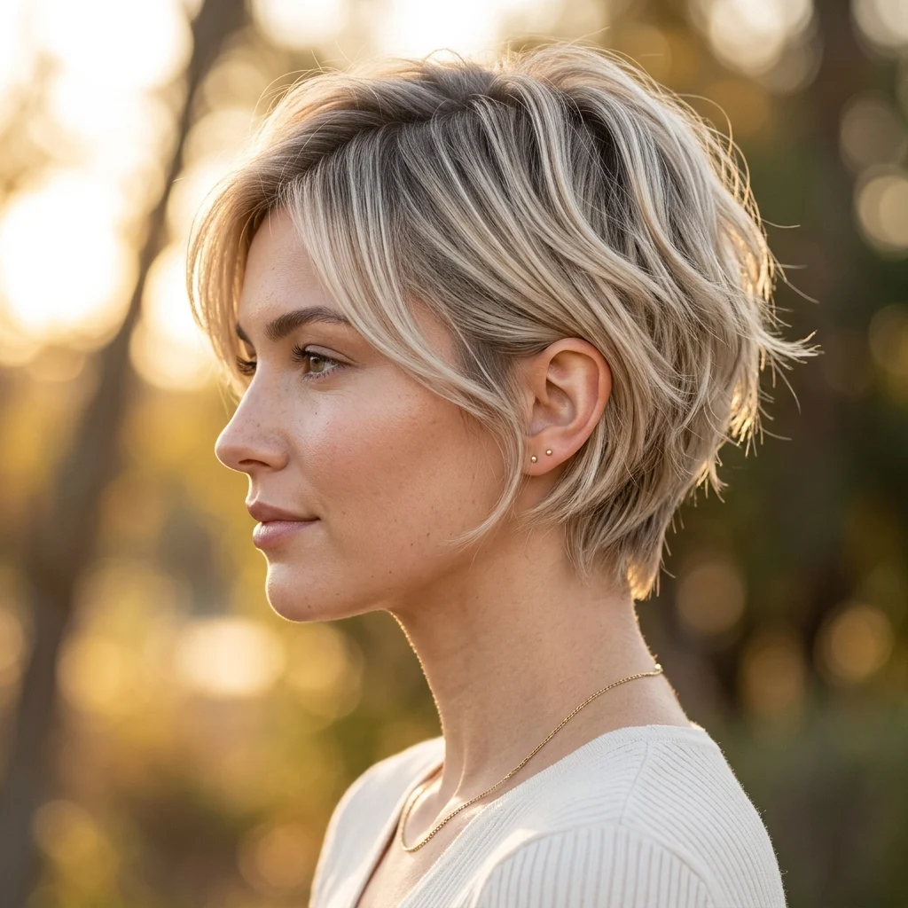 16. Champagne Blonde for a Warmer Icy Tone