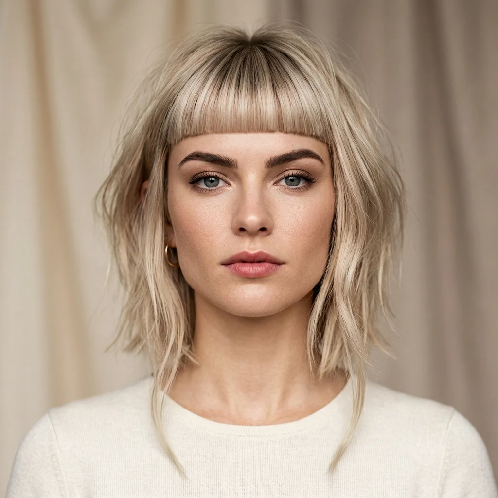 16. Micro-Fringe Paired with Longer Face-Framing Pieces