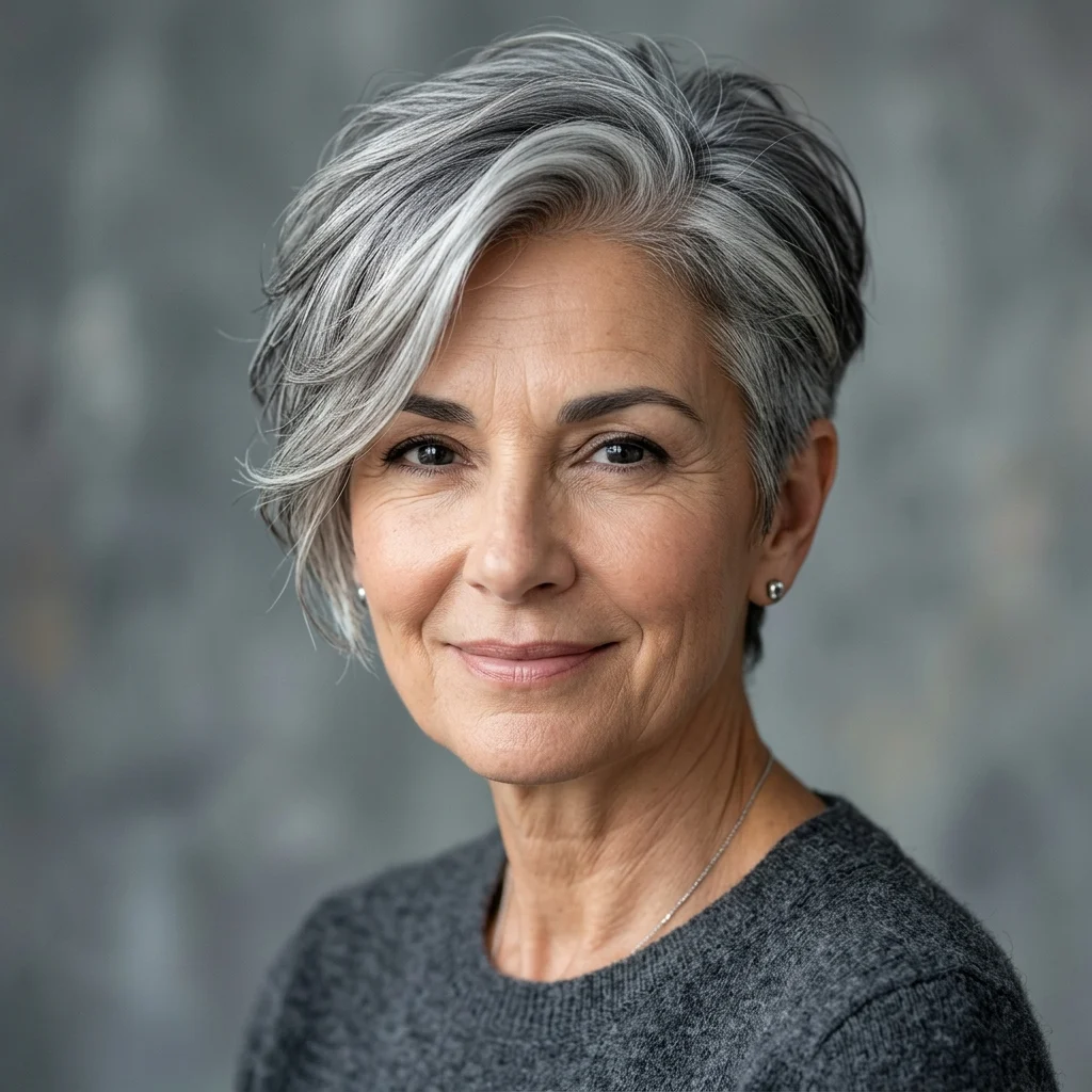 16. Side Swept Pixie with Longer Front Pieces (SHAPE)