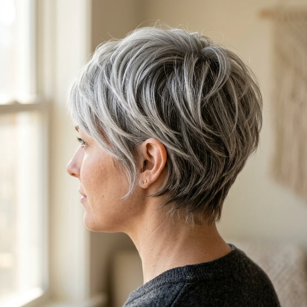 16. Silver Pixie with Subtle Lowlights