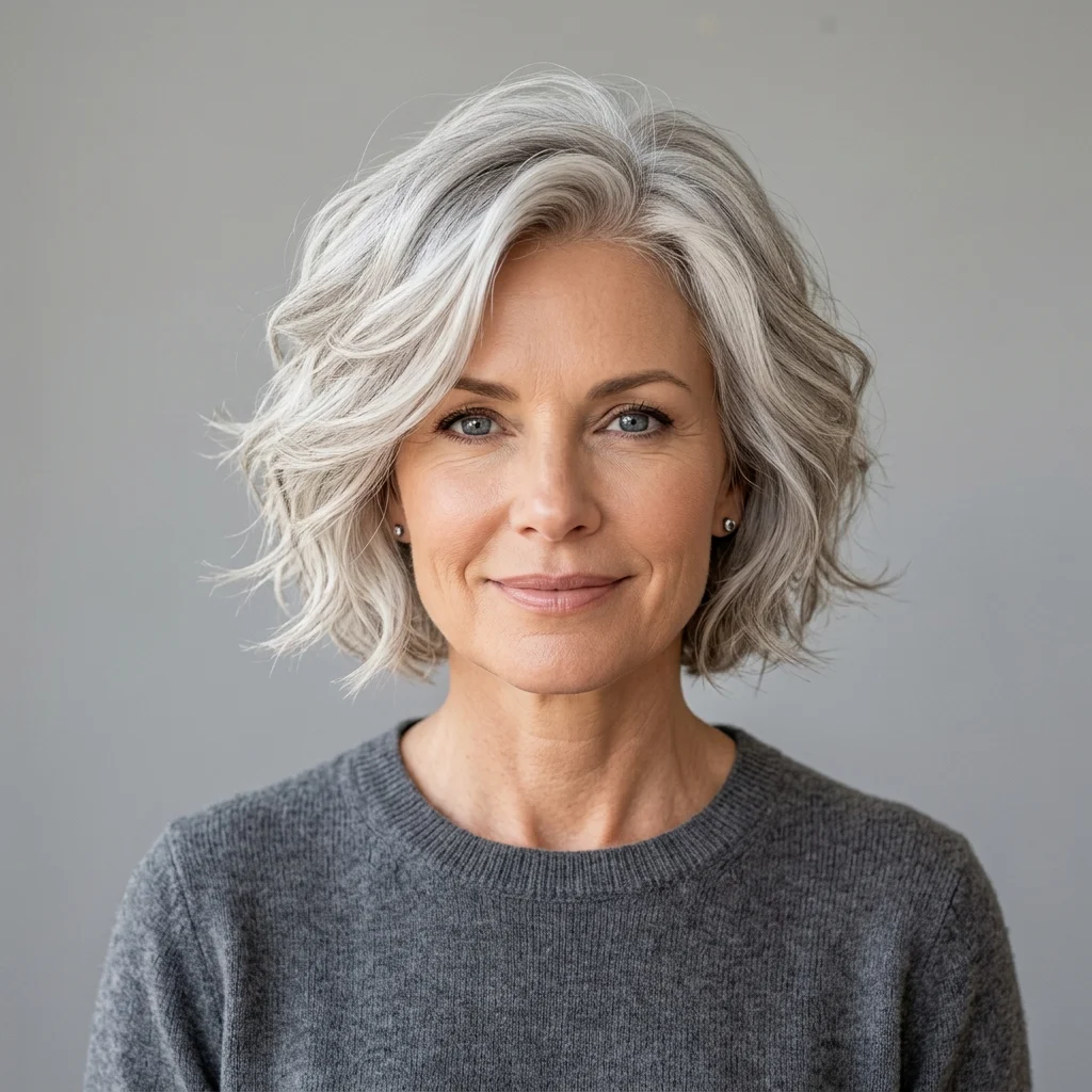 17. Sculpted Bob for Square Faces