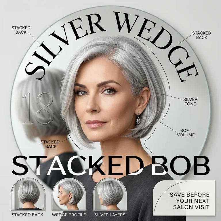 18 Silver Wedge Stacked Bob Haircuts to Save Before Your Next Salon Visit