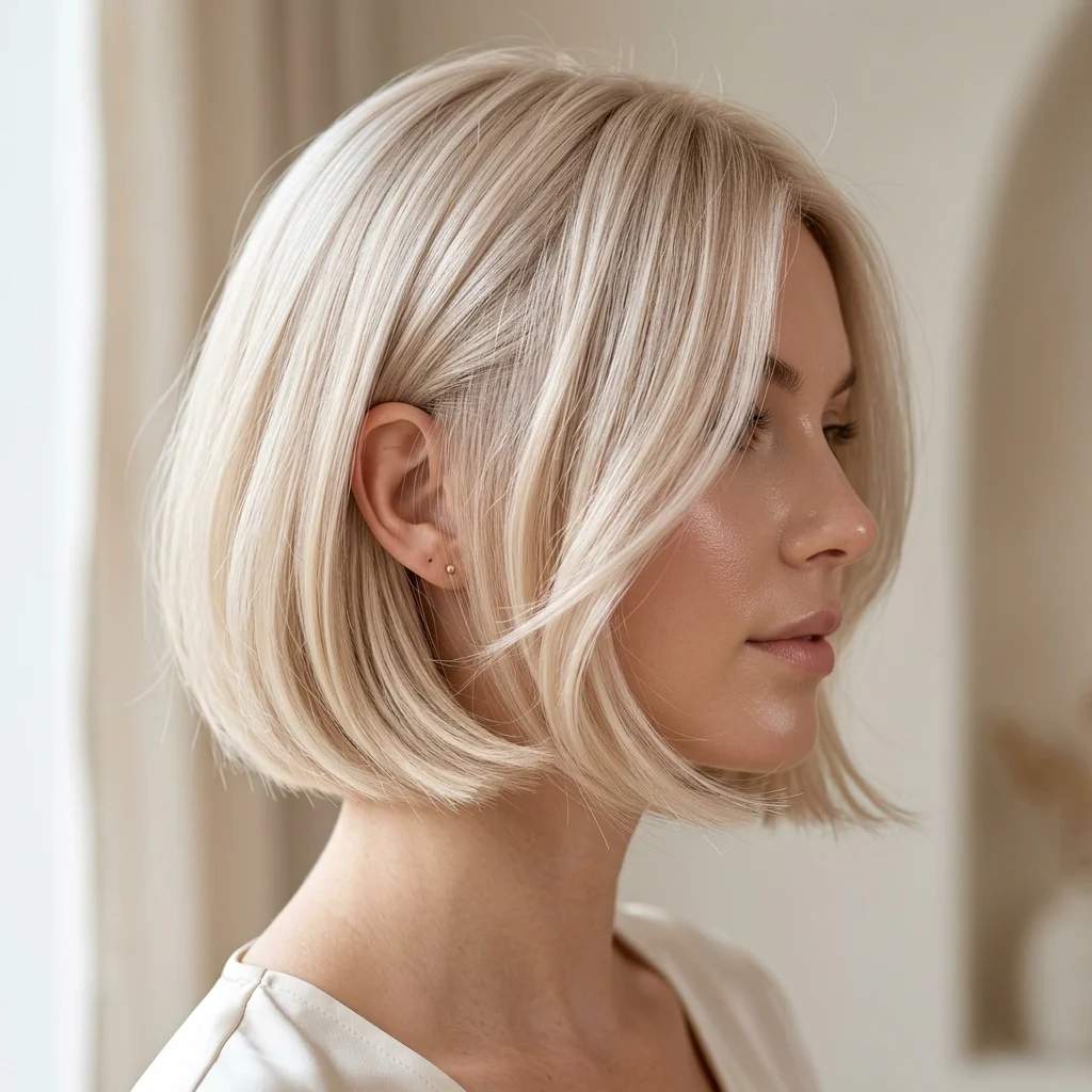 18. Pastel Champagne Toner Over Pre-Lightened Hair