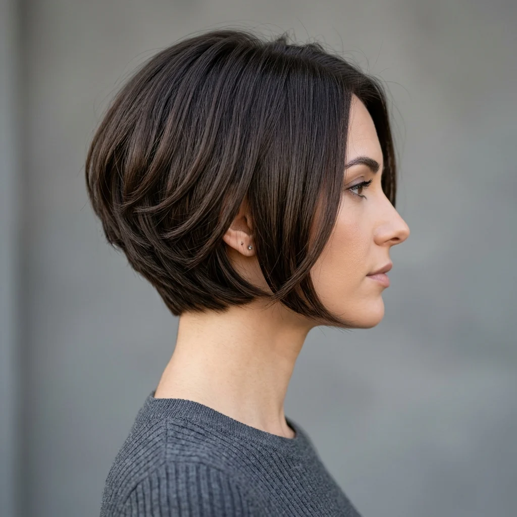 18. Stacked Bob with Graduated Layers