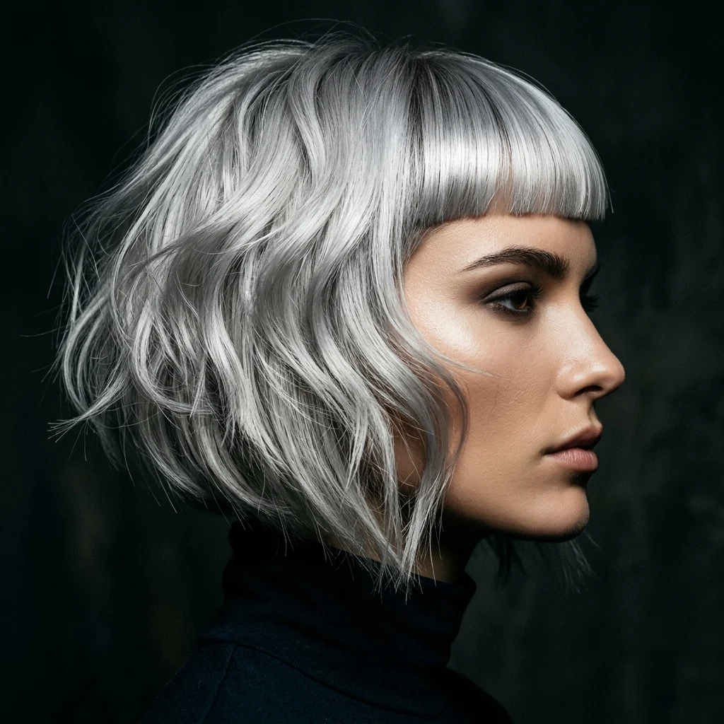 19. High Fashion Editorial Tousled Bob