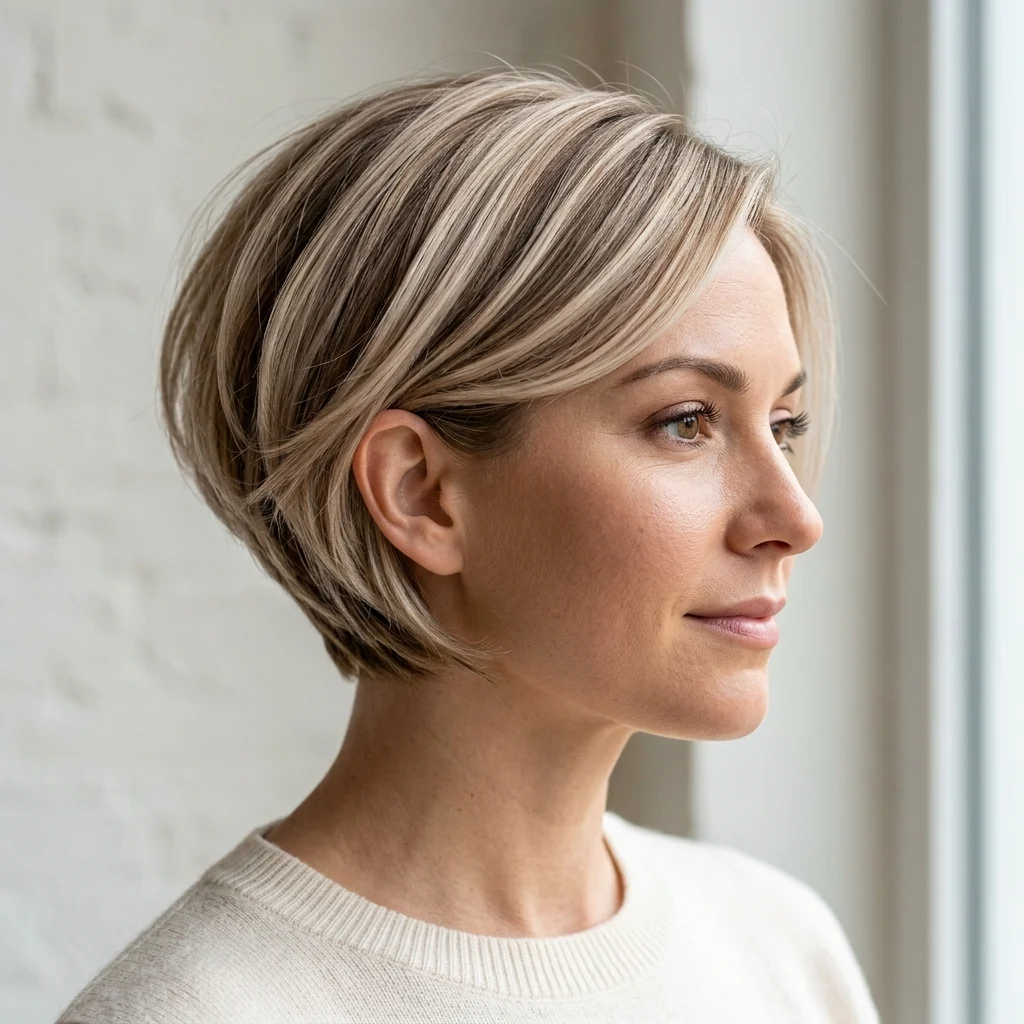 19. Pearl Blonde with Subtle Lowlights