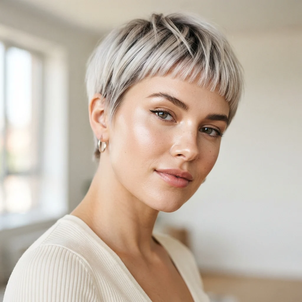 2. Cool Platinum Ash Pixie
