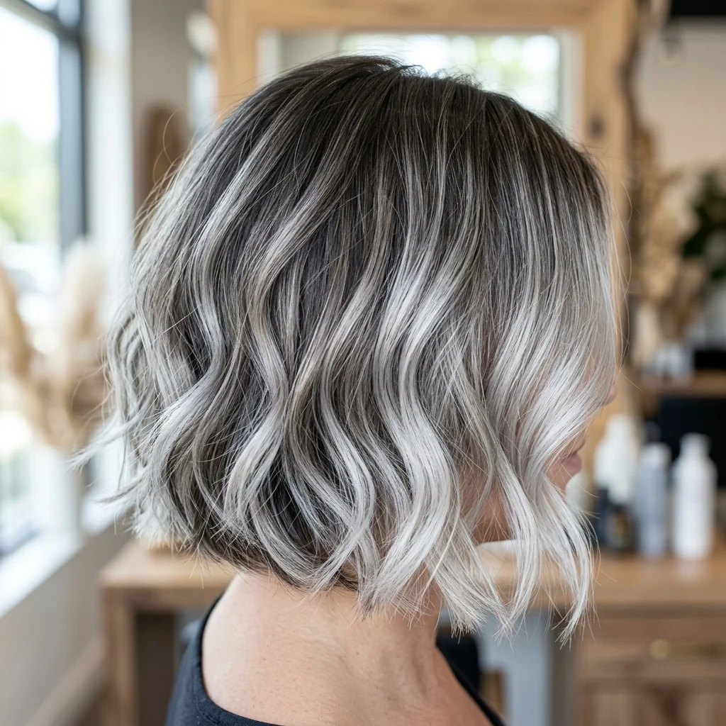 2. Silver Balayage Melt