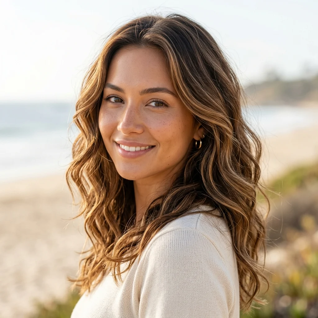 2. Soft Beachy Waves for Movement and Volume