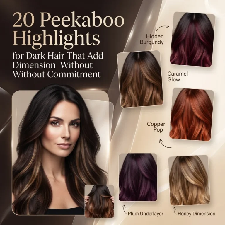 20 Peekaboo Highlights for Dark Hair That Add Dimension Without Commitment